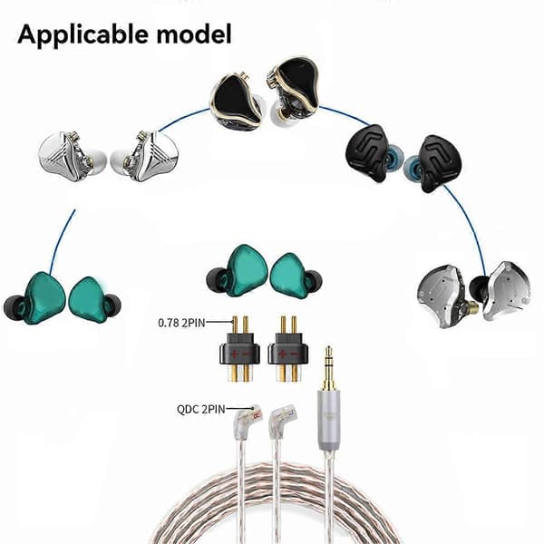 HIFI QDC Hun 0.78 2-bens Han Hovedtelefonadapter til SHUOER A
