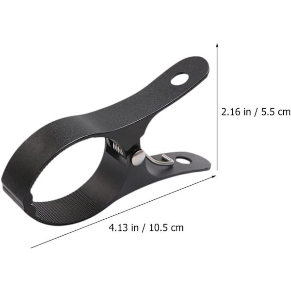 Svarta 2-pack Strandhandduksklämmor Vindtäta Tygklämmor Metall Quilt Tvättklämmor Poolstolsklämma Tvättklämmor för Filt
