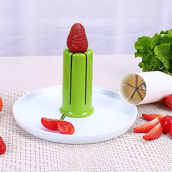 Kitchen Stainless Steel Blade Cucumber Manual Slicer Multifunctional Fruit and Vegetable Divider Ha [DB] A A