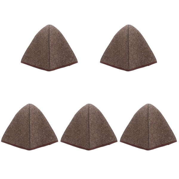 5 stk Tykke Saunahatte Uldfelt Hat Badehat Komfortabel Saunahat Vandabsorberende Hat 5stk34x 5pcs 34x26x0.6cm