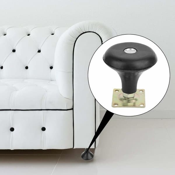 Faste hjul seng faste hjul sofa stol møbler sort universal små møbelhjul (fast trompetfod)