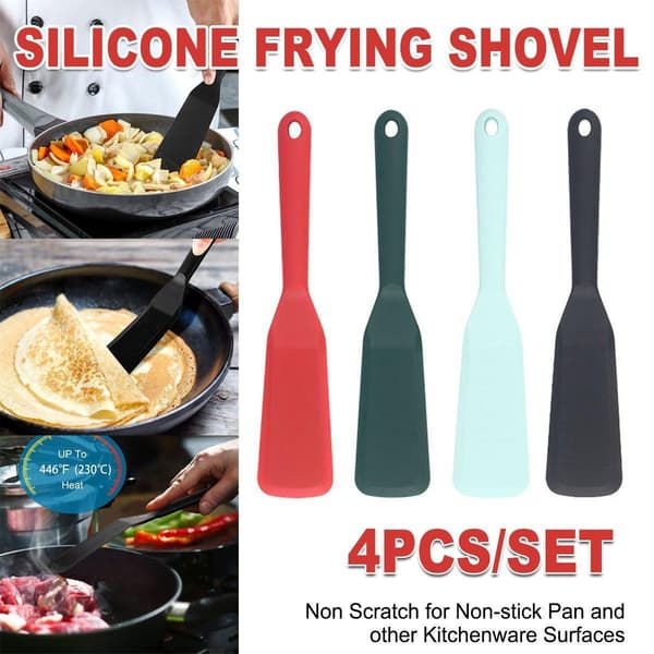 4 stk silikone stegepander Non-stick stegepande spatel-FA-