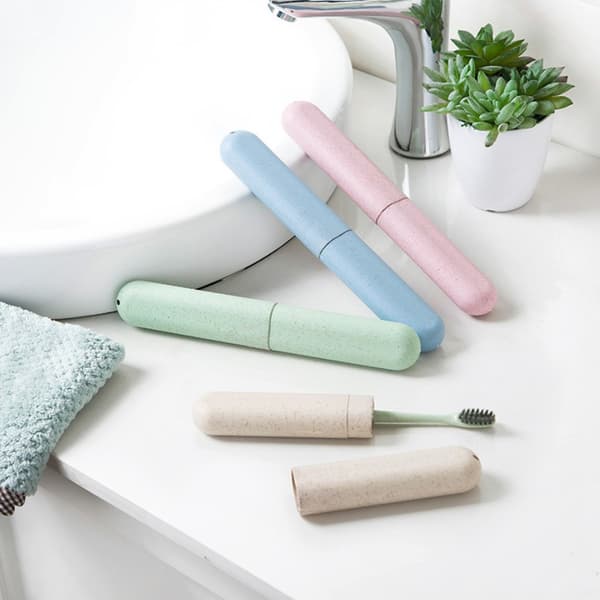 4PC Toothbrush Holder Travel Case, Keep Brushes Clean for Vacation