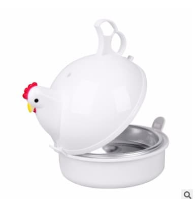 Eggkoker - Mikrobølgeovn Eggkoker, Kyllingformet Rask Eggkoker, Mikrobølgeovn Eggkoker, Kyllingformede Egg Eggkopper Mikrobølgeovn