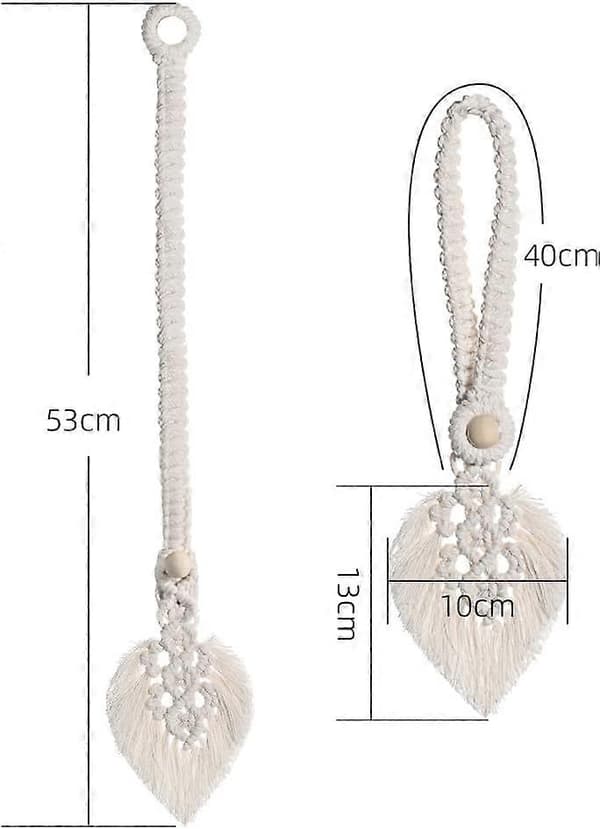 2 Stykker Gardinholdere (Beige), Gardinholder Blad Bohème E