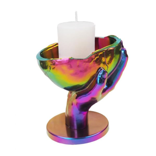 Harrtsform för ljusstake i resin, skalle godis skål form, handhållen skalle silikonform, suckulent kruka epoxy resin form smyckesförvaring