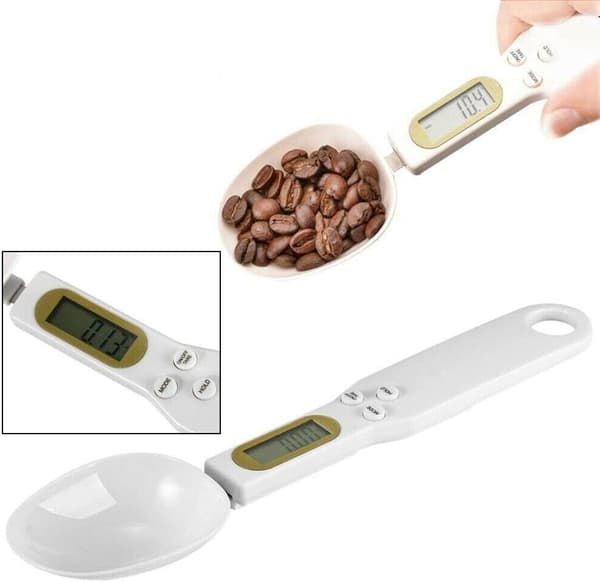Digital LCD Spoon Scale Electronic Scale for Food, Kitchen, and Laboratory Use - 500g/0.1g