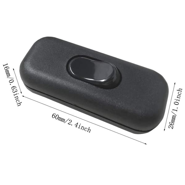 2 stk. Bi-Pol Inter Rocker Switch 6A 250V Rocker Switch Lysdæmper/Kontakt