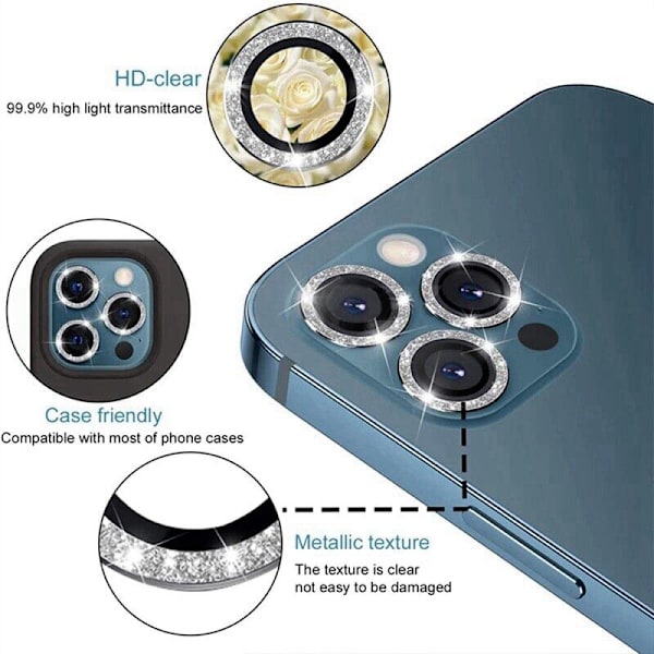 Kamerabeskyttelse 2-pak Blå iPhone 13/13 Mini Blå Blue
