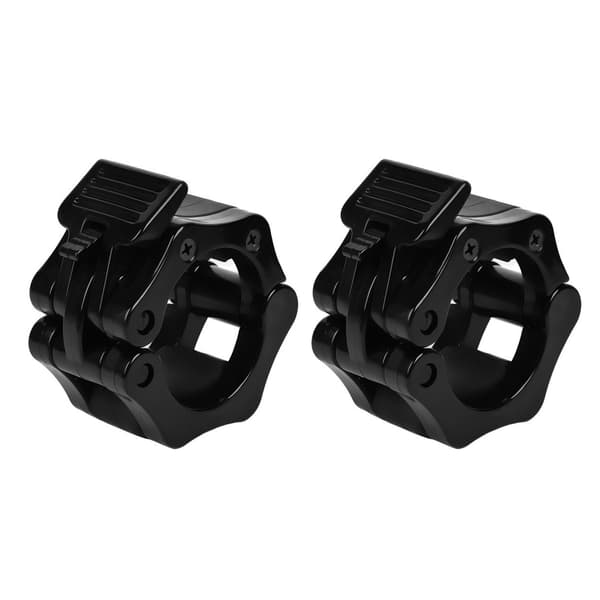 50 mm Twist-lock Snabbkopplings Hantelklämmor för Tyngdlyftning och Träning Svart