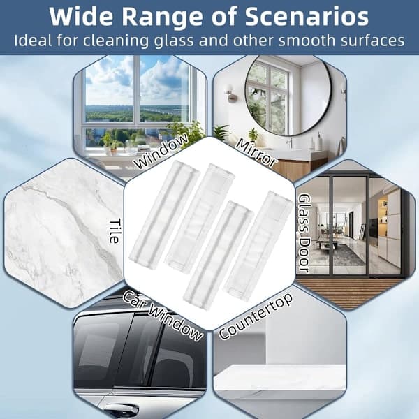 Microfiber cloths, suitable for Kärcher WV1, WV2 and WV5 models - compatible with Kärcher window cleaners and window washers.