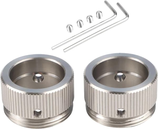 Radiatoradaptere M30 x 1,5 2-pak rustfrit stålventil til RA/Rav/Ravl, med installationshardware