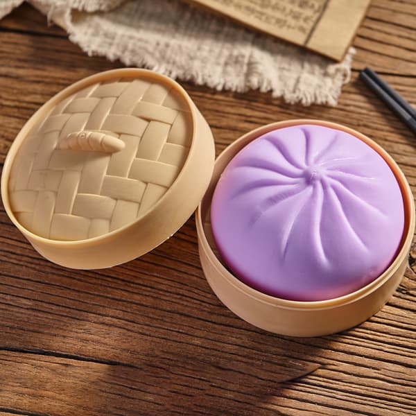4-pak Dumpling Stressbolde i Farver | Klembart Fidget Legetøj, Sensorisk Stresslindring til Hjem & Kontor