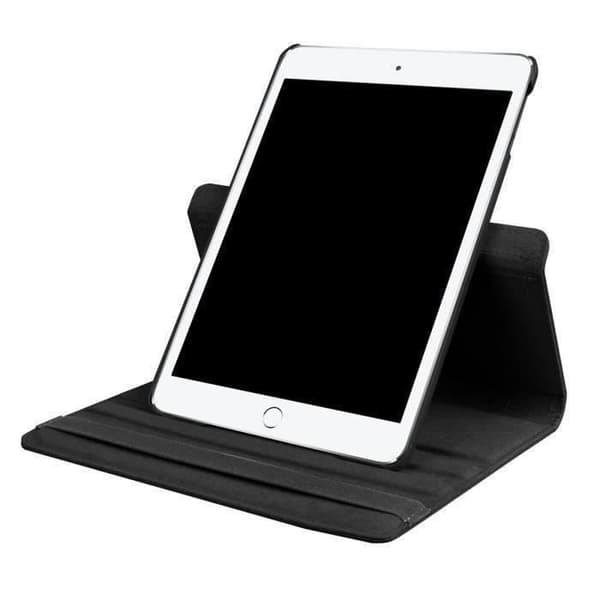 New Apple iPad 9.7 2017 Wifi - 4G-LTE Leather Style Rotating Black Case - 360 Degree Protective Black Tablet Case Bo012[DB]