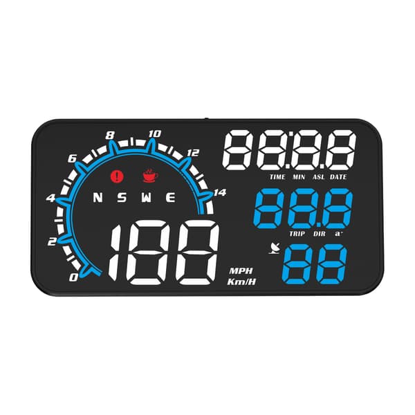 Speedometer, automatic time and speed display, car head-up display, applicable to all vehicles