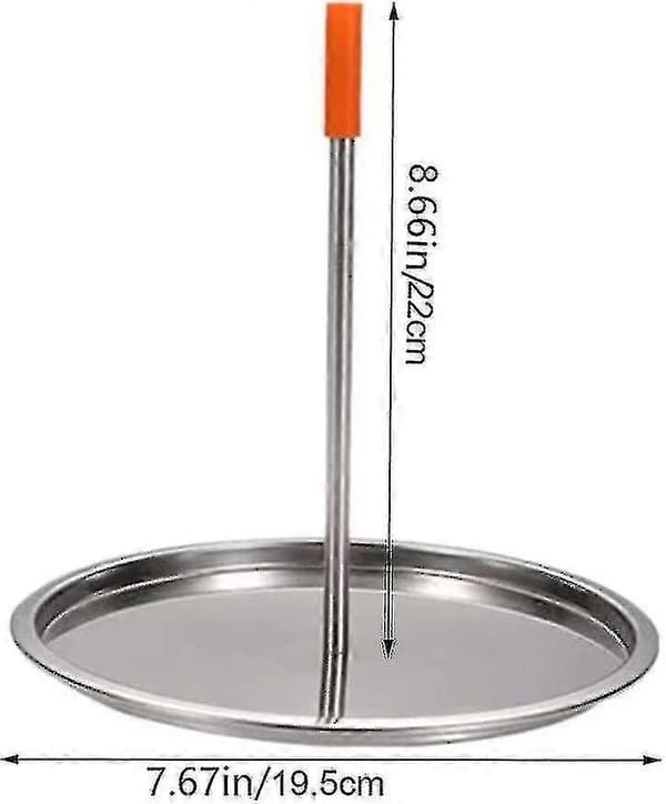 Vertical Stainless Steel Skewer Chicken Roasting Rack Grill Rack with Drip Tray for Steak, Chicken, Fish, Meat