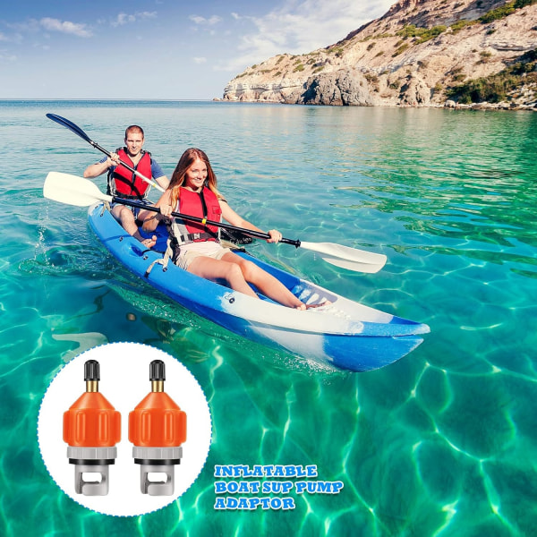 2 stk. Paddleboard Pump Adapter, Oppustelig Konverter Adapter Paddleboard Ventil Luftdyse Adapter Luftventil Adapter Tilbehør