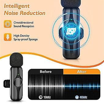 Mini langaton Lavalier-mikrofoni ammattimainen langaton mygg