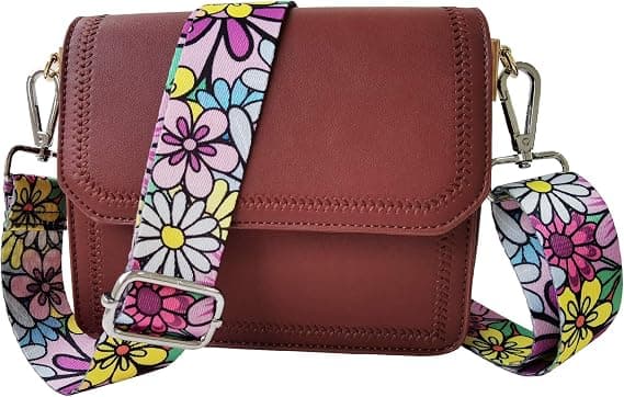 Adjustable Replacement Strap 3.8cm (Yellow+Pink) Wide Shoulder Strap for