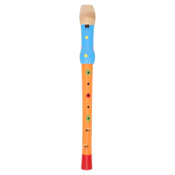 Fløjte Legetøj Kreativ Træ Fløjte Legetøj Børne Instrument Legetøj Børn Fløjte Legetøj 32x3.5cm