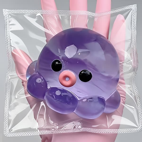Bouncy Fun DIY Bubble Octopus Squishy Toy Slow Rising Bubble Squishy Clay-like Texture Gift