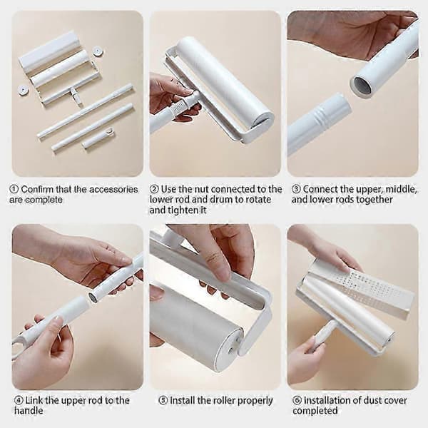 Unbeatable Lint Rollers with Long Handle Large Cleaning Lint Rollers Tearable Lint Cleaning Tool for Home 19cm Roller Brush szsh338
