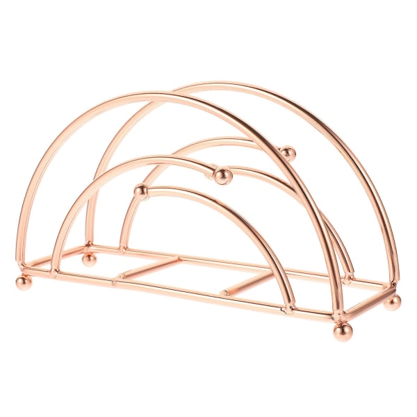 Servetthållare Bordshållare Svamp Organiseringsställ Pappershanddukshållare Järn Servetthållare Farmhouse Servett Golden 17X9.5X5.5CM