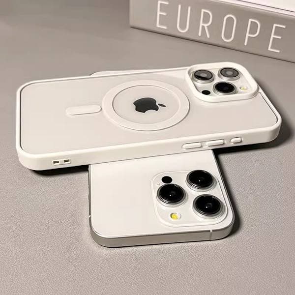 Fodral till iPhone 17 Vit transparent magnetisk