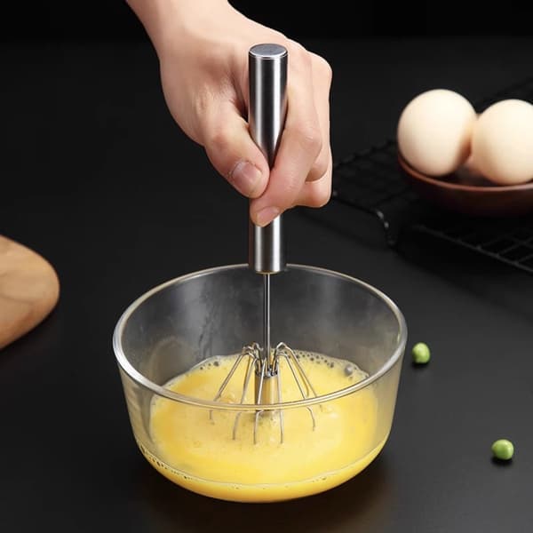 Eggvisp - Eggvisp - Kremvisp - Mini Visp - Melkeskummer - Manuell - Bland, Visp og Rør (25 cm)