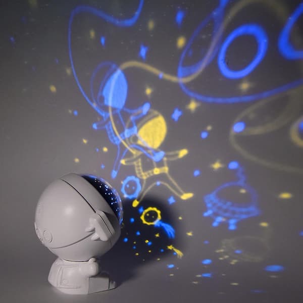 Astronaut Stjernegallakseprojektor Stjerneklar Nattlampe Romdekorasjon Barn Bursdagsgave Natt