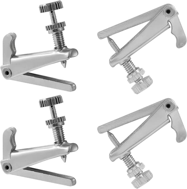 4 stk. violin finstemmere 3/4-4/4 4 stk. sølv sølv Silver