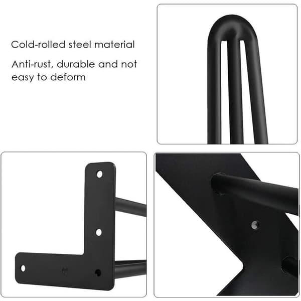 Sett med 4 bordben 10 cm DIY møbelben for spisebord Lav D