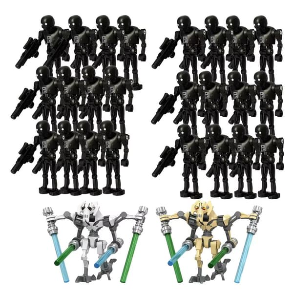 Puslespil Star Wars Battle Droid Soldat Byggeklodser-26PCS-A