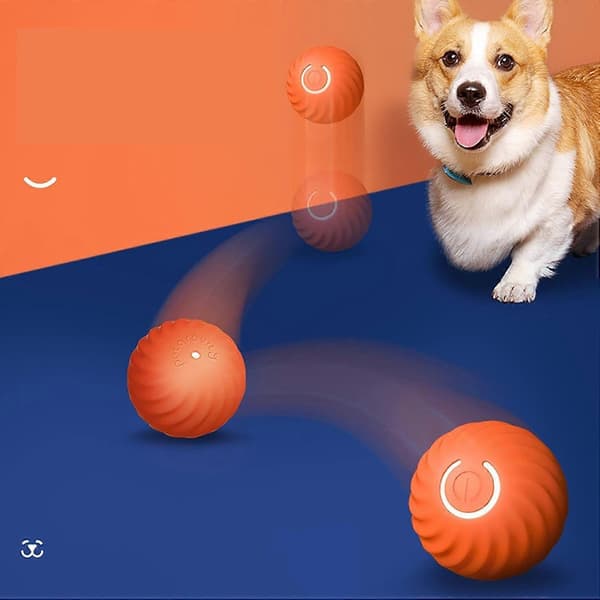 Self-rolling ball for dogs, smart self-propelled ball with 2 modes, long battery life, new electric intelligent teasing cat ball with replaceable shell