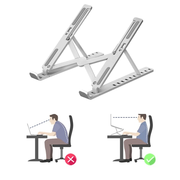 Laptopstativ, Laptoplyft, Fällbart Laptopstativ, Används till Skrivbordsdatorstativ Fleranvändning och Praktiskt