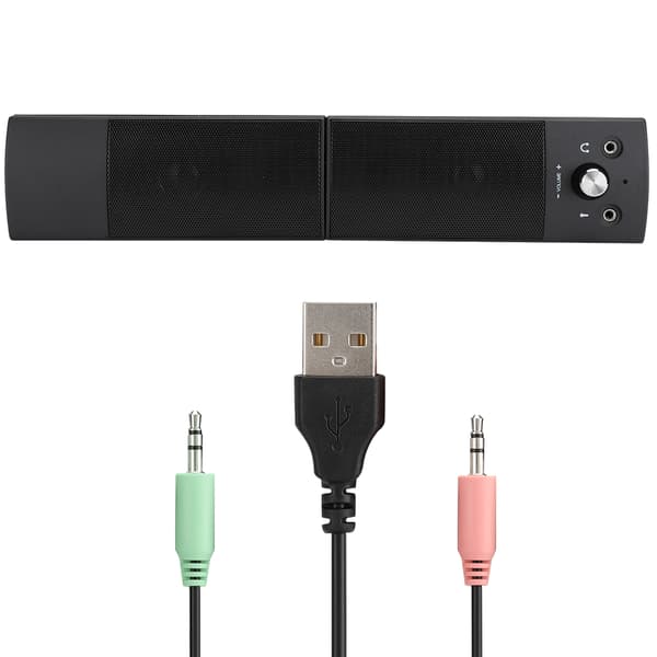 SADA V-117 Wired Computer Audio 3W Home Computer Small Speaker Notebook Subwoofer for Surround Sound