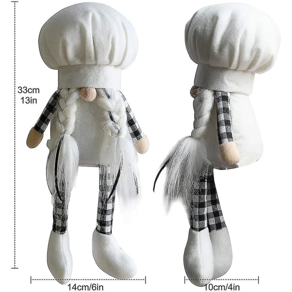 Tomtefigur i Buffelrutig Mönster, Jultomte Plyschkollektion, C