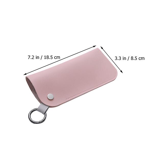 2 stk Brilletasker Solbriller Øjenbryn Pung Briller Organisere Med RingPink18.5x8.5cm Pink 18.5x8.5cm