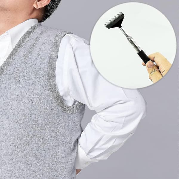 Back Scratcher, Stainless Steel Back Scratcher, Telescopic Itching Tool, Portable Extension