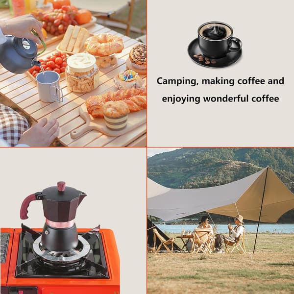 Moka kaffebrygger komfurstøtte grydereduceringsring stativ kaffebryggerhylde tilbehør brænder reduktionsholder til komfur ...