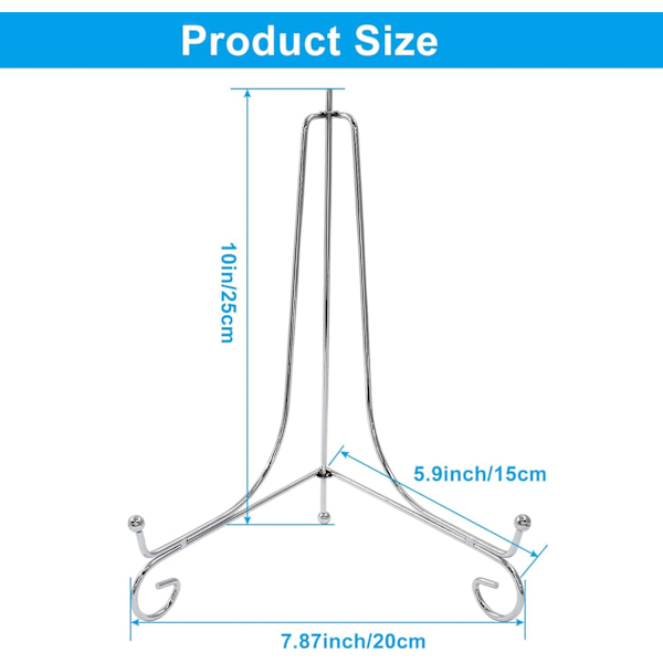 2-pack tallriksställ för display 10 tum 2-pack silver 10 tum item_shape