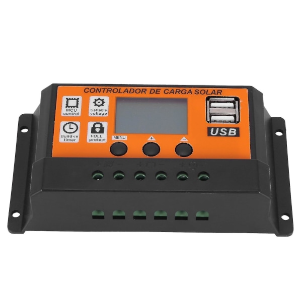 100A MPPT Solpanelregulator Laddningsstyrenhet Autofokus Spårning