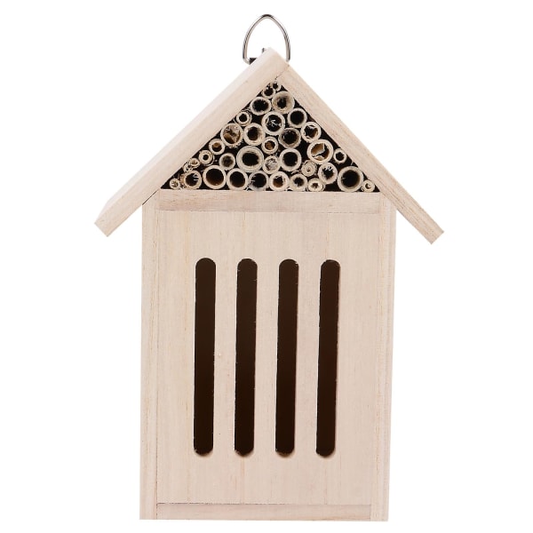Trähus för insekter, bihus, träbuggrum, biskydd, bon, låda, trädgårdsdekoration B22X11cm B 22X11cm