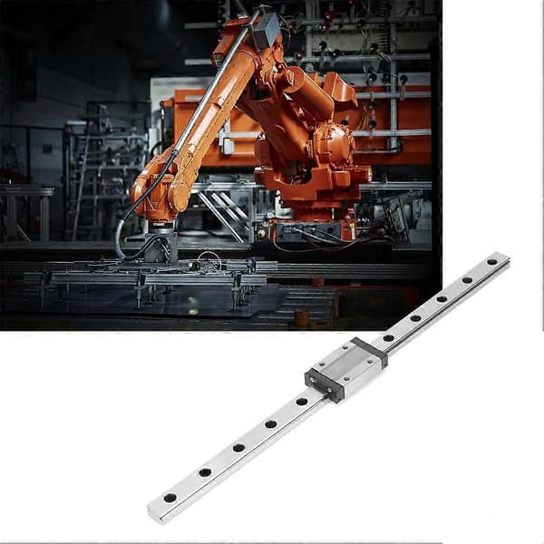 MGN12H Black Miniature Linear Rail Guide 12mm Width Sliding Block (300mm)