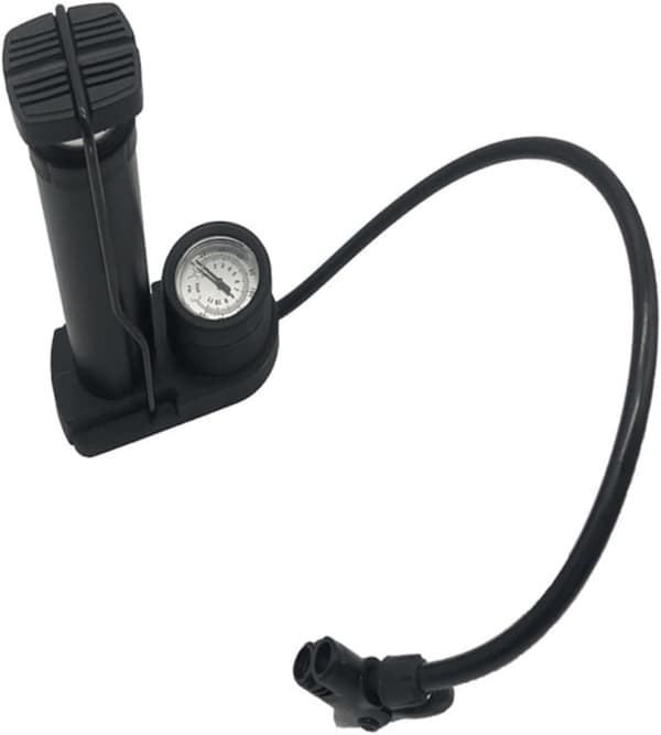 Portable Bicycle and Motorcycle Foot Pump, Foldable Aluminum Alloy Foot Pump