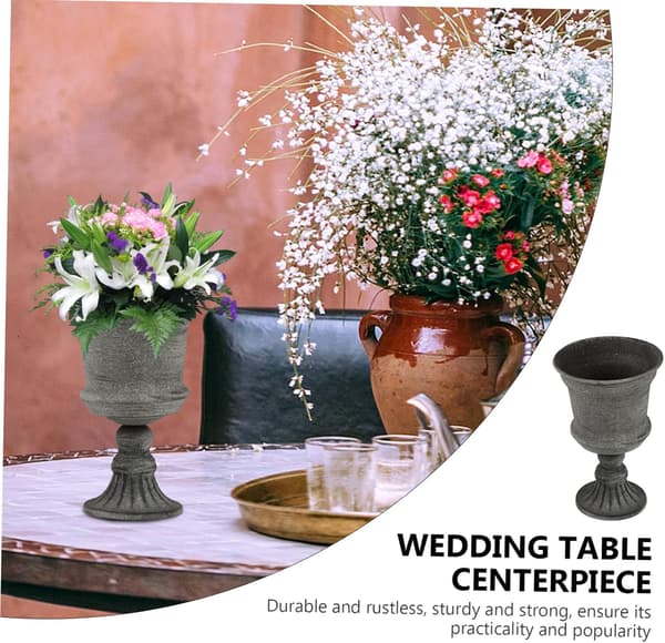Främre 1 stk blomsterpotte hvid vase urne til planter urne blomsterpotte vaser