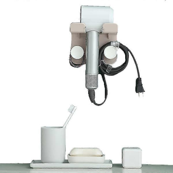 Bathroom Hair Dryer Robust Self-Adhesive Mount Without Drilling