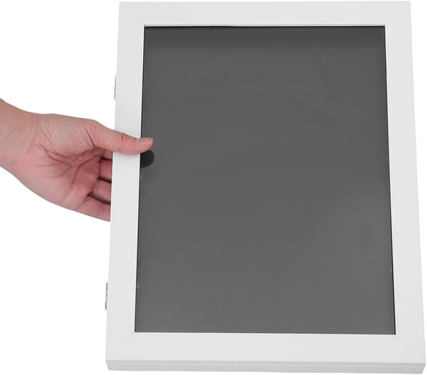 11\" X 14\" Hvid Skjorte Shadow Box Ramme Multifunktionel Træ- og Glaskonstruktion Kunstnerisk
