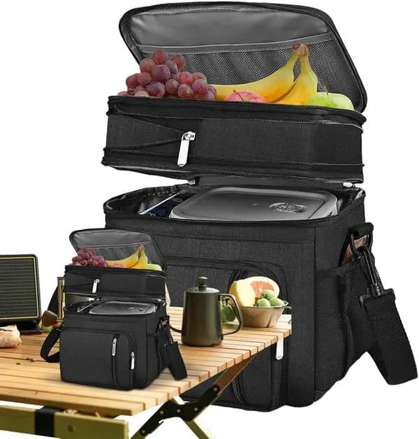 Läckagesäker picknickväska Bärbar kylväska - Vattentätt foder för grillning och camping