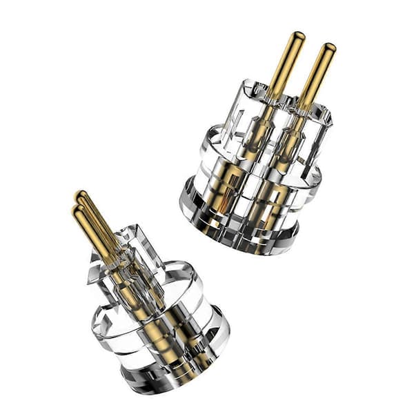 New Pair Headphone Jack Adapter MMCX 2Pin 0.78 Flat to 2Pin 0.78 Grooved